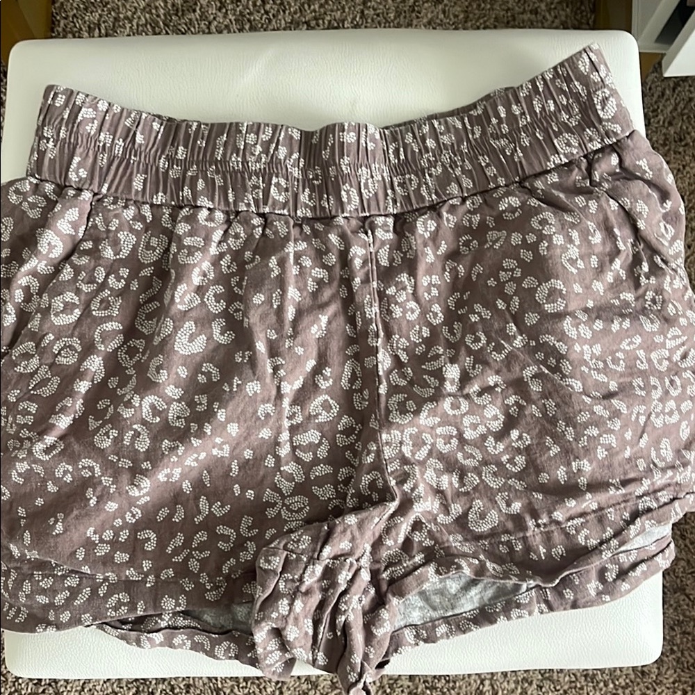 a new day Brown and White Patterned Shorts